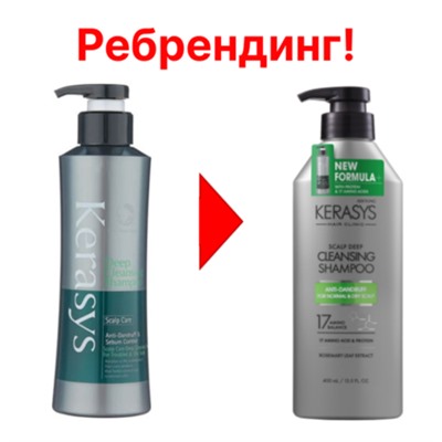 KeraSys Шампунь освежающий для сухой кожи - Hair clinic cleansing shampoo anti dandruff, 400мл