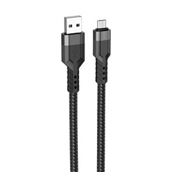 Кабель USB - micro USB Hoco U110  120см 2,4A  (black)