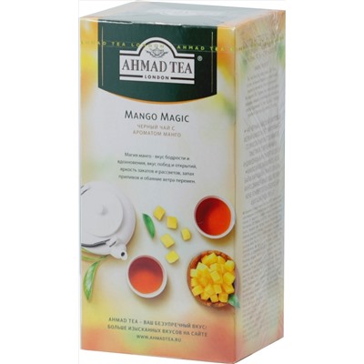 AHMAD TEA. Flavoured Collection. Mango Magic карт.пачка, 25 пак.