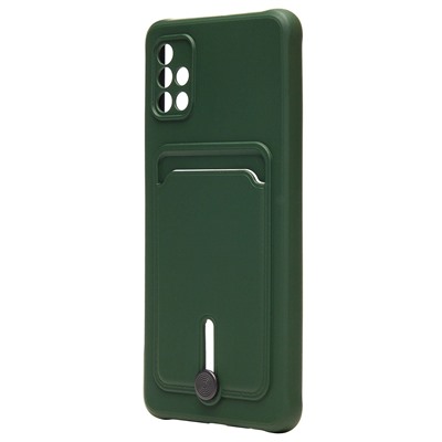 Чехол-накладка - SC304 с картхолдером для "Samsung SM-A515 Galaxy A51 4G" (dark green) (208736)