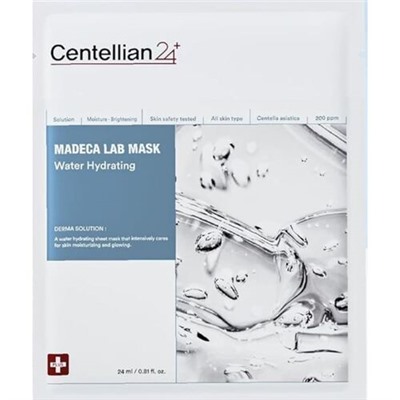 Centellian24 Маска тканевая увлажняющая - Madeca lab mask water hydrating, 25мл