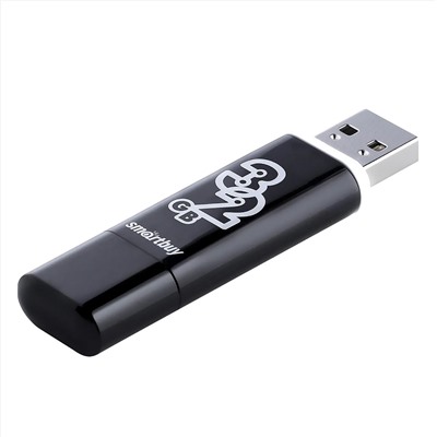 Флэш накопитель USB 32 Гб Smart Buy Glossy (black)