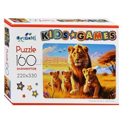 Пазл 160 "Львы" Kids Games.