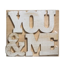Интерьерная табличка "You and Me"
