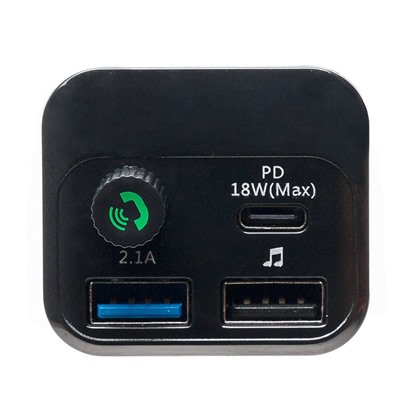 Автомобильный FM-трансмиттер - M24 PD 18W 2USB/PD18W (black)