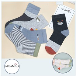 Детские хлопковые носки  (Узор 3) MilanKo D-222