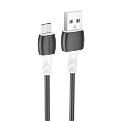 Кабель USB - micro USB Borofone BX84  100см 2,4A  (black)