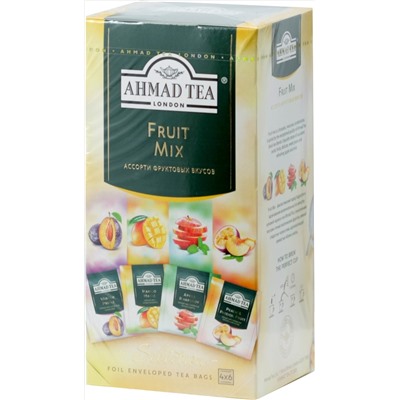 AHMAD TEA. Flavoured Collection. Fruit mix карт.пачка, 24 пак.