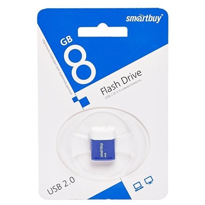 Флэш накопитель USB  8 Гб Smart Buy Lara (white)