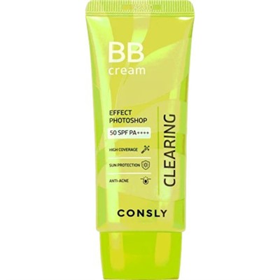 Consly BB-крем матирующий - Photoshop tea tree + witch hazel clearing BB-cream SPF50PA++++, 50мл