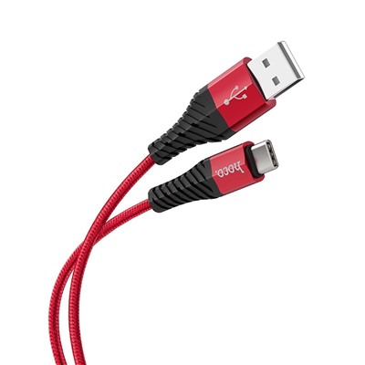 Кабель USB - Type-C Hoco X38 Cool Charging  100см 3A  (red)