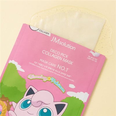 JMsolution Маска тканевая омолаживающая с коллагеном - Deco pick collagen mask pokemon, 30мл