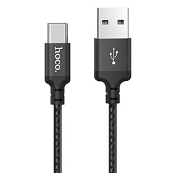 Кабель USB - Type-C Hoco X14 Times Speed  200см 3A  (black)