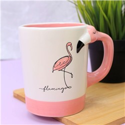 Кружка керамическая «Pink flamingo»