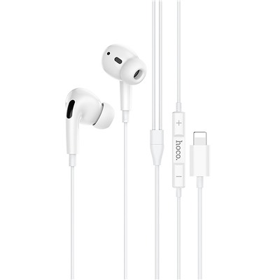 Проводные наушники внутриканальные Hoco M1 Pro Original series Lightning  (white)