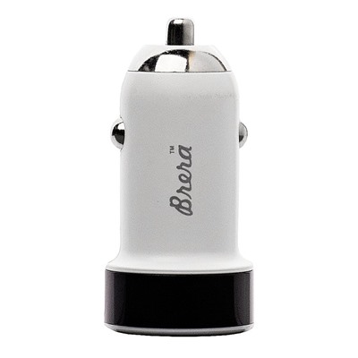 Адаптер Автомобильный Brera CAU1-2A 1USB/5V/2A (white+black)