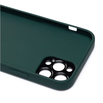 Чехол-накладка - PC084 экокожа для "Apple iPhone 12 Pro" (green) (219655)