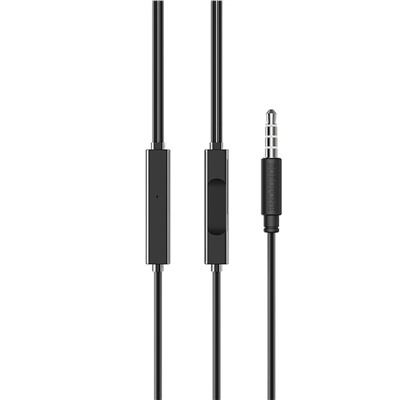 Проводные наушники с микрофоном внутриканальные Borofone BM49 Player Jack 3,5  (black)