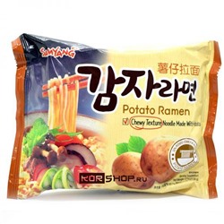 Картофельная лапша быстрого приготовления Potato Ramen Samyang, Корея, 120 г. Акция