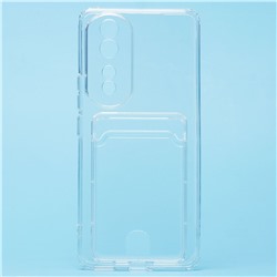 Чехол-накладка - SC276 с картхолдером для "Huawei Honor 80 Pro" (transparent)