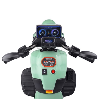 Мотоцикл аккум. 6V4.5 с одним приводом, зеленый