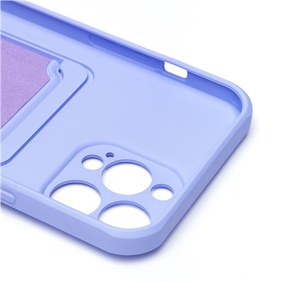 Чехол-накладка - SC304 с картхолдером для "Apple iPhone 13 Pro Max" (light violet) (218014)