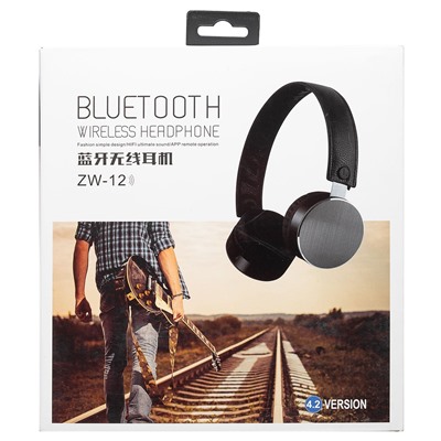 Bluetooth-наушники полноразмерные - ZW-12 (повр.уп.) (black)