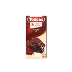 Темный шоколад TORRAS без добавления сахара 75 г