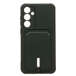 Чехол-накладка - SC304 с картхолдером для "Samsung Galaxy S23FE" (dark green) (228156)