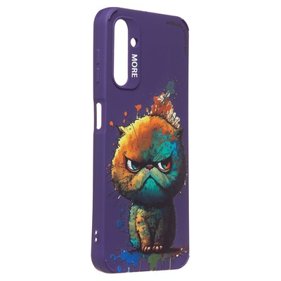 Чехол-накладка - SC335 для "Samsung Galaxy A14 4G"  (кот) (violet) (227117)