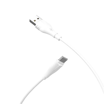 Кабель USB - Type-C Borofone BX18 (повр. уп)  100см 3A  (white)