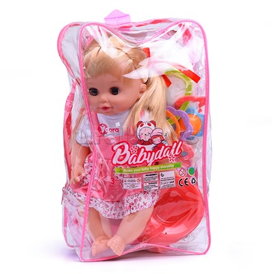 Кукла "Виктория" с аксессуарами, в рюкзаке