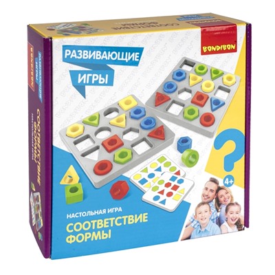 Развивающие игры Bondibon «СООТВЕТСТВИЕ ФОРМЫ» BOX