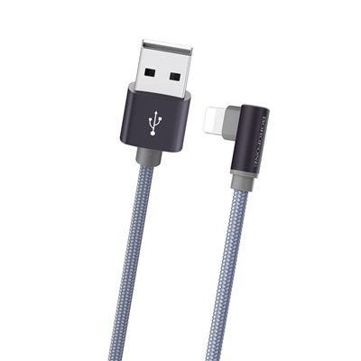 Кабель USB - Apple lightning Borofone BX26 Express  100см 2,4A  (gray)