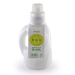 Miyoshi Средство для стирки жидкое для изделий из хлопка - Additive free laundry liquid soap, 1100мл