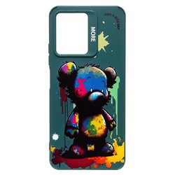 Чехол-накладка - SC335 для "Xiaomi Redmi Note 12 4G"  (медведь) (dark green) (227193)