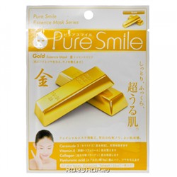 Маска для лица с золотом Pure Smile Sun Smile, Япония, 23 мл Акция