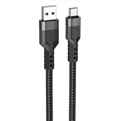 Кабель USB - Type-C Hoco U110  120см 3A  (black)