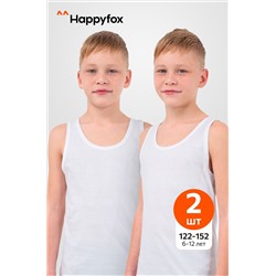 Хлопковая майка для мальчика 2 шт. Happy Fox
