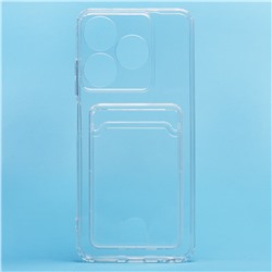 Чехол-накладка - SC276 с картхолдером для "TECNO Spark 10 4G" (transparent)