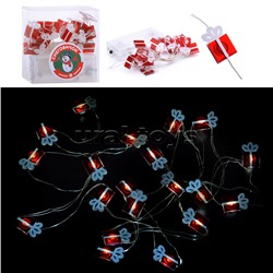 Электрогирлянда "Подарок" 3 м, 20 ламп, желтая