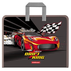 Папка на молнии пластиковая с ручками Drift King, А4+