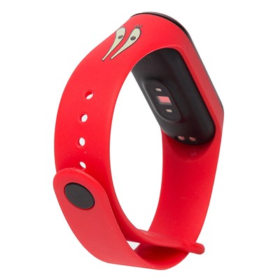 Ремешок - WB01 Xiaomi Mi Band 3/Mi Band 4 силикон (014) (red)