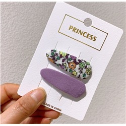 Набор заколок для волос "Flower princess", purple