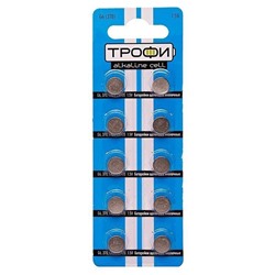 Элемент марганцево-щелочный Трофи G 6 Button Cell (10-BL) (200/1600)