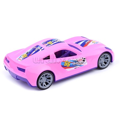 Машинка Turbo "V-MAX" розовая 40 см