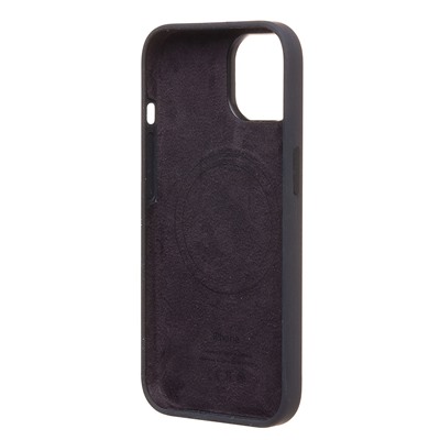 Чехол-накладка ORG Silicone Case SafeMag с анимацией для "Apple iPhone 15" (black)