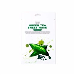 TENZERO Маска тканевая с экстрактом зеленого чая - Green Tea Sheet Mask, 25мл