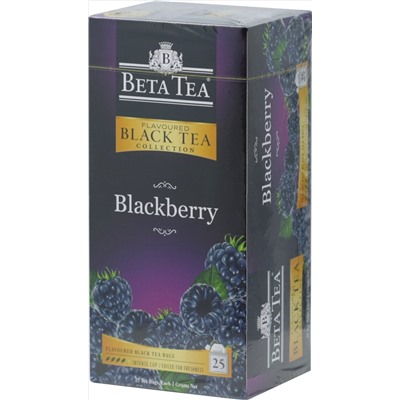 BETA TEA. Black Tea Collection. Ежевика карт.пачка, 25 пак.
