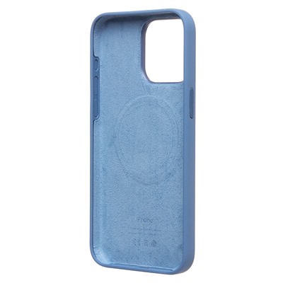 Чехол-накладка ORG Silicone Case SafeMag с анимацией для "Apple iPhone 15 Pro Max" (winter blue)